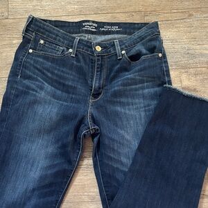 Signature by Levi Strauss Women's High Rise Dark Blue Jeans